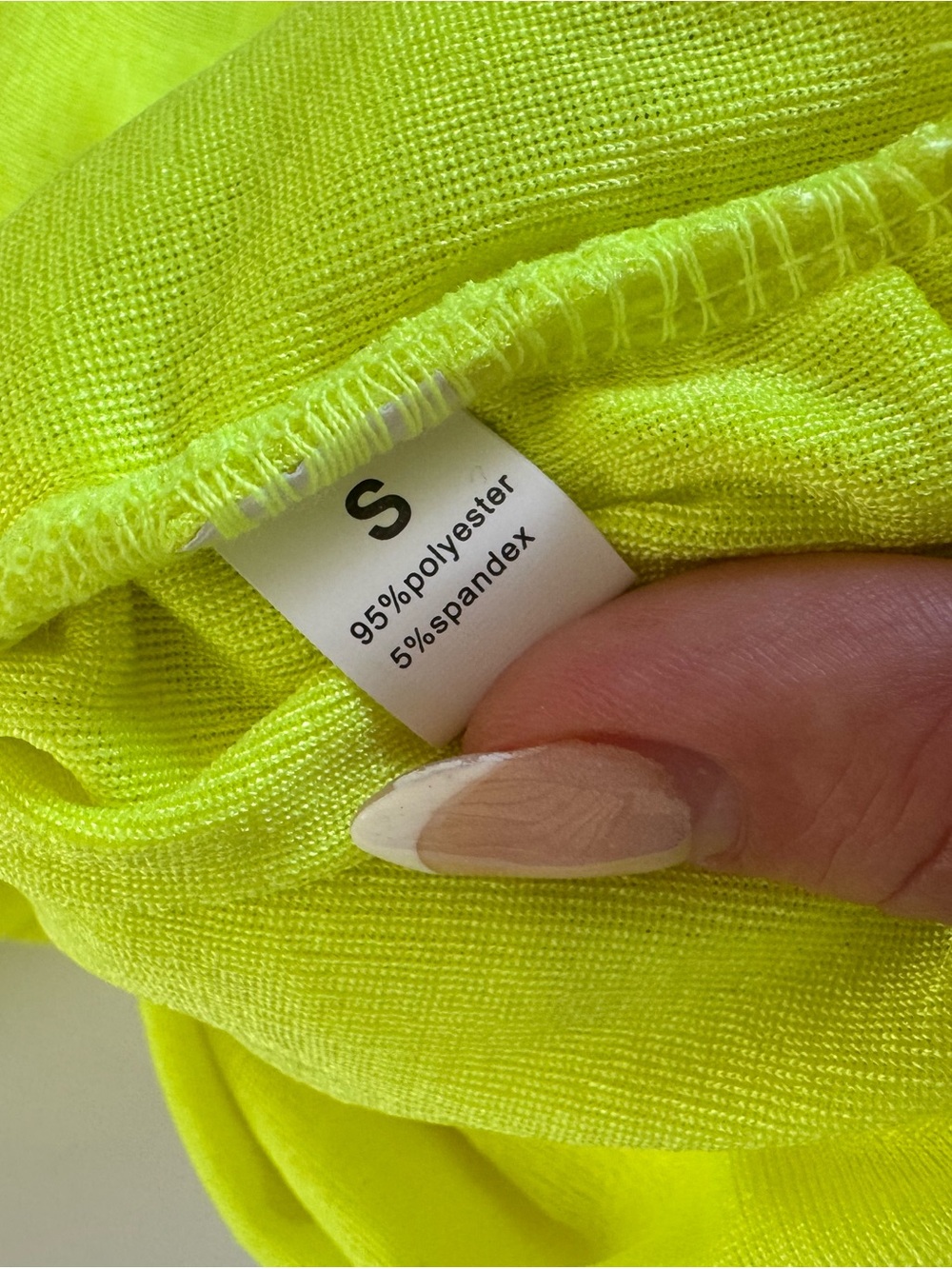 Amazon One-Shoulder Neon Lime Ruched Mini Dress - Picture 4 of 4